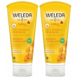 weleda baby babywash corpo&capelli calendula 2x200 ml gel doccia