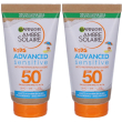 garnier ambre solaire advanced sensitive kids sp50+ baby 2x50 ml crema