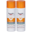 eucerin® oil control spf50+ tocco secco 2x50 ml gel solare