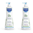 mustela® gel detergente delicato 2x750 ml sapone liquido