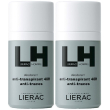 lierac homme deodorante anti-traspirante e anti-traccia 2x50 ml roll-o