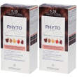 phyto color kit 5,35 castano chiaro cioccolato - risparmia il 10% con