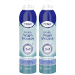 tena proskin wash mousse 2x400 ml schiuma