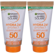 garnier ambre solaire hydra 24 spf50 lotion 2x50 ml crema solare