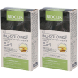 bioclin bio-colorist 5.24 castano chiaro beige rame (cioccolato) 2x1 p
