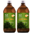 succo di aloe vera bio salugea - flacone in vetro scuro 2x500 ml soluz