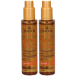 nuxe olio solare abbronzante alta protezione spf50 viso e corpo 2x150