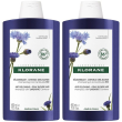 klorane shampoo alla centaurea bio anti-ingiallimento 2x400 ml