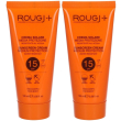 rougj+ crema solare media protezione spf15 2x100 ml solare