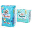 pampers baby dry 3/6 kg + il costumino 3 (6-11 kg) 12+24 pz pa
