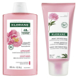 klorane shampoo alla peonia bio + klorane balsamo dopo pe