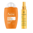 avène eau thermale ultra fluido invisibile spf 50 + rené furterer sola