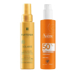 eau thermale avène spray solare spf50 + rene furterer solaire fluido s