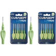 curasept proxi p09 verde chiaro/light 2x6 pz spazzolino da denti