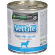 farmina® vetlife hypoallergenic fish and potato wet food canine 7x300