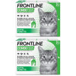 frontline combo gatti x3 pipette, antiparassitario contro pulci, zecch