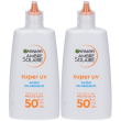 garnier ambre solaire super uv acido ialuronico fluido spf50+ 2x40 ml