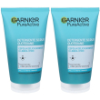 garnier esfoliante pure active, texture in gel 2x150 ml