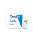 cerave kit viaggio, crema idratante + detergente da viaggio