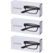 occhiali da lettura glassio cupertino colore nero gradazione +1,0 3x1