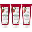 klorane balsamo al melograno 200ml - luminosità capelli colorati 3x200