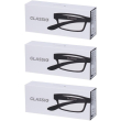 occhiali da lettura glassio cupertino colore nero gradazione +2,5 3x1