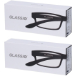 occhiali da lettura glassio cupertino colore nero gradazione +2,5 2x1