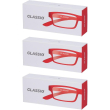 occhiali da lettura glassio cupertino colore rosso gradazione +2,0 3x1