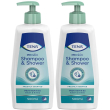 shampoo & shower, combinazione di bagnoschiuma e shampoo 2x500 ml
