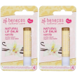 benecos balsamo lab vaniglia 2x4,8 ml protezione per le labbra