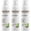 bilboa coccobello spray solare spf 15 con olio di cocco 3x150 ml