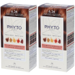 phyto color kit 6,34 biondo scuro ramato 1 latte + crema mascher