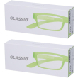occhiali da lettura glassio cupertino colore verde acido gradazione +2