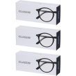 occhiali da lettura glassio monterey colore nero +2,0 3x1 st