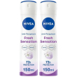 nivea fresh sensation spray 150 ml, deodorante donna spray per una pro