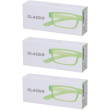 occhiali da lettura glassio cupertino colore verde acido gradazione +2