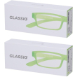 occhiali da lettura glassio cupertino colore verde acido gradazione +2
