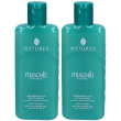 nature's muschio d'acqua bagnodoccia setificante 2x200 ml schiuma