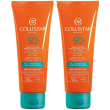 collistar crema solare protezione attiva viso-corpo spf 50+ 2x100 ml c