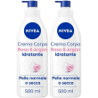 nivea crema corpo idratante rosa & argan 500 ml, idratante corpo