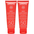 apivita bee sun safe hydra sensitive spf50+ crema viso lenitiva, pell