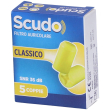 scudo classico filtro auricolare in schiuma 4x5 st