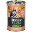 monge bwild grain free dog adult salmone con zucca e zucchine 400g 6x4