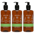 apivita tonic mountain tea gel doccia con oli essenziali 3x500 ml