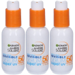 garnier siero invisibile super uv spf50+ 3x112,5 ml