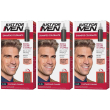 just for men shampoo colorante tonalità h25 castano chiaro 3x1 pz sham