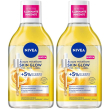nivea acqua micellare skin glow 400 ml, struccante viso e occhi con 5%