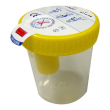 contenitore per urine da 120ml con tappo a vite 4x1 st