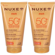 nuxe sun latte solare viso e corpo spf 50+ 2x150 ml crema