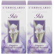 l`erbolario fragranza per legni profumati iris 2x125 ml soluzione
